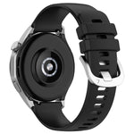 Liquid Glossy Silver Buckle Silicone Watch Band, For Huawei Watch GT3 SE 22mm, For Huawei Watch GT3 Pro 46mm 22mm, For Huawei Watch GT3 Pro 43mm 20mm, For Huawei Watch GT3 46mm 22mm