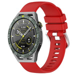Liquid Glossy Silver Buckle Silicone Watch Band, For Huawei Watch GT3 SE 22mm, For Huawei Watch GT3 Pro 46mm 22mm, For Huawei Watch GT3 Pro 43mm 20mm, For Huawei Watch GT3 46mm 22mm