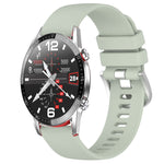 Liquid Glossy Silver Buckle Silicone Watch Band, For Huawei Watch GT3 42mm 20mm, For Huawei Watch 3 22mm, For Huawei Watch GT2 Pro 22mm, For Huawei Watch GT2 46mm 22mm