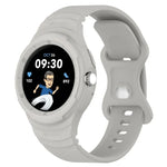 Integriertes Silikonarmband in Lederoptik für Google Pixel Watch 2