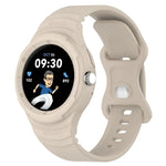 Integriertes Silikonarmband in Lederoptik für Google Pixel Watch 2