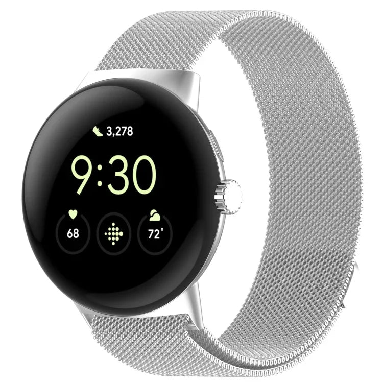 Milan-Armband aus magnetischem Edelstahl-Mesh, für Google Pixel Watch 2
