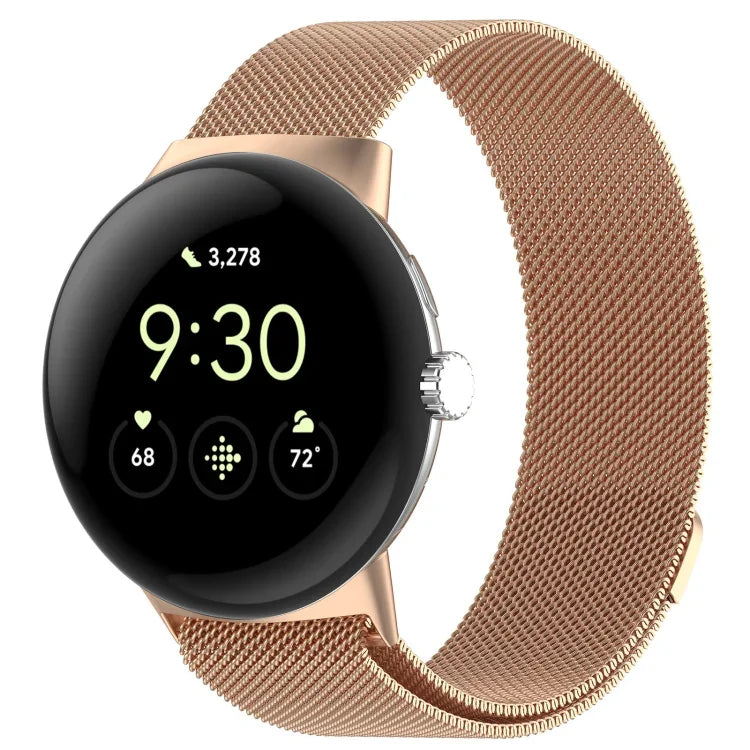 Milan-Armband aus magnetischem Edelstahl-Mesh, für Google Pixel Watch 2