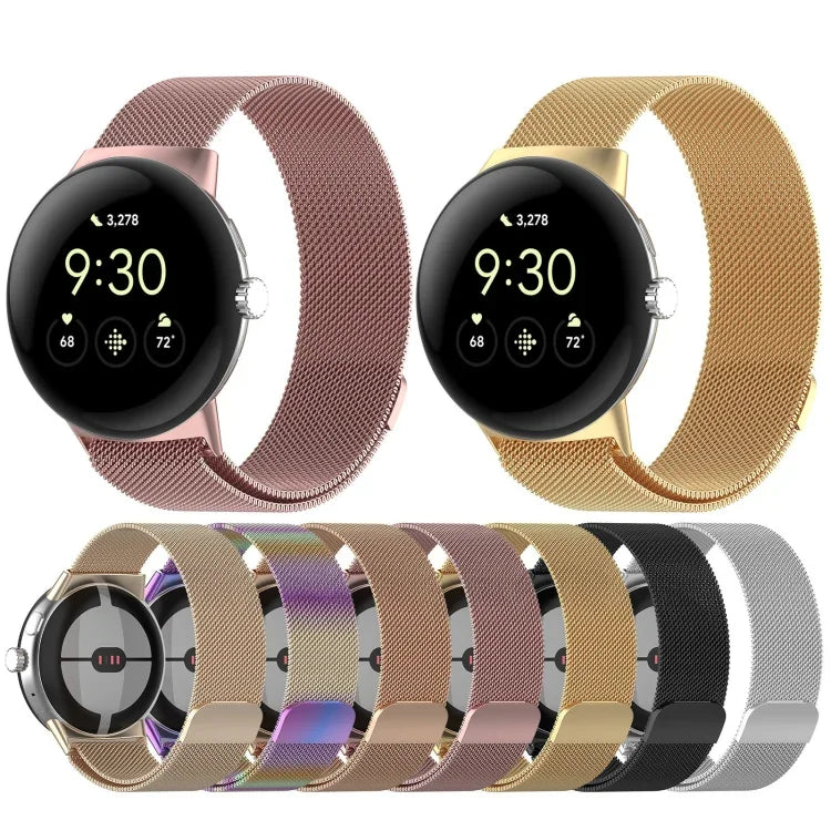 Milan-Armband aus magnetischem Edelstahl-Mesh, für Google Pixel Watch 2