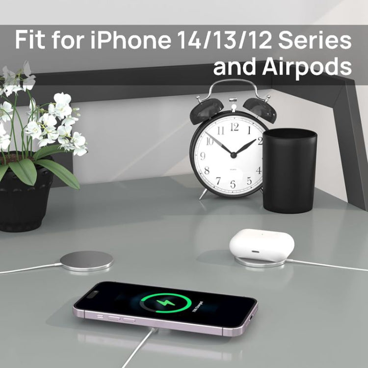 DS-WXC103 15W Max MagSafe magnetisches kabelloses Ladegerät für iPhone 15/14/13 / AirPods Pro, ohne Adapter, WXC103