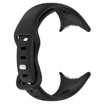 Schmale Silikon-Uhrenarmbänder mit Schmetterlingsverschluss für Google Pixel Watch 4 / 3 / 2 / 1 (41 mm)