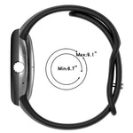 Schmale Silikon-Uhrenarmbänder mit Schmetterlingsverschluss für Google Pixel Watch 4 / 3 / 2 / 1 (41 mm)