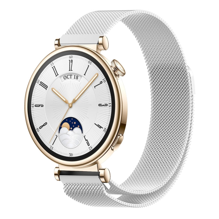 Milan Magnetic Steel Mesh Watch Band, For Huawei Watch GT4 46mm, For Huawei Watch GT4 41mm