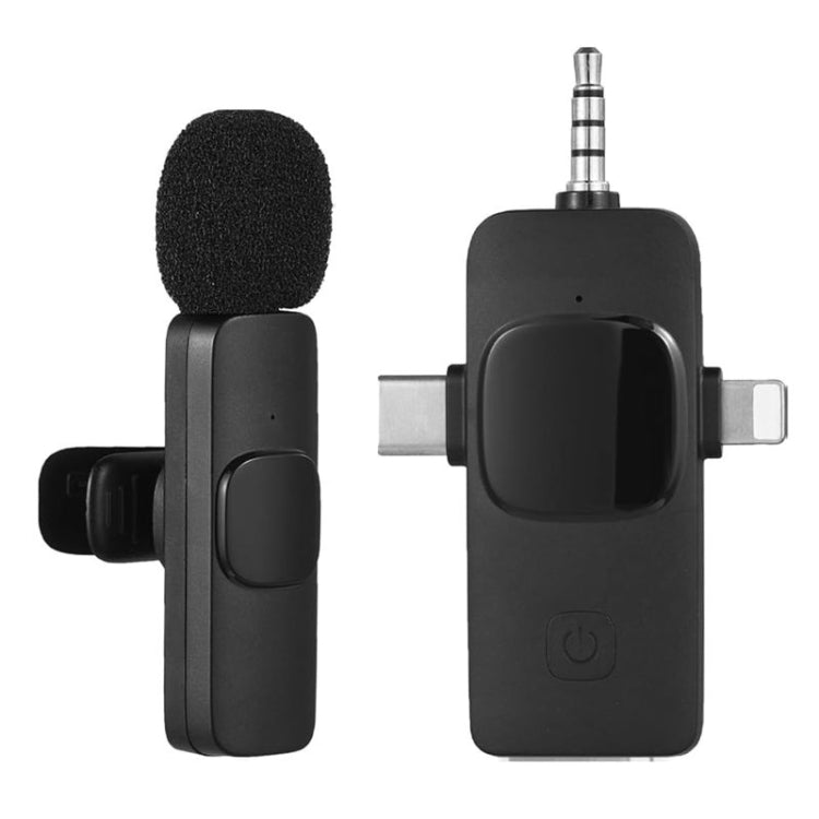 Kabellose Lavaliermikrofone für iPhone / Android, 2 in 1, 3 in 1