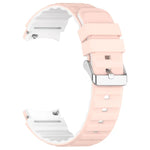 Two Color Horizontal Silicone Watch Band, For Samsung Galaxy Watch 4, For Samsung Galaxy Watch 4 Classic 46mm, For Samsung Galaxy Watch 3 41mm