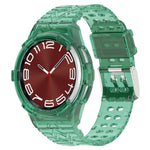 Integriertes TPU-Armband in Gletscherblau, für Samsung Galaxy Watch6 Classic 47 mm R960, für Samsung Galaxy Watch6 Classic 43 mm R950