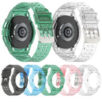 Integriertes TPU-Armband in Gletscherblau, für Samsung Galaxy Watch6 Classic 47 mm R960, für Samsung Galaxy Watch6 Classic 43 mm R950