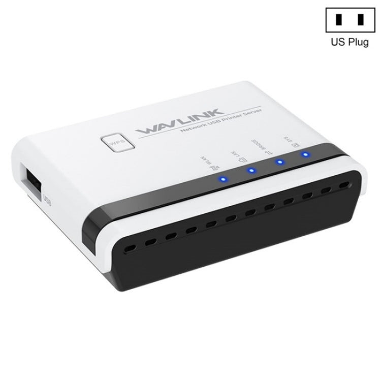 WAVLINK NU516U1 USB2.0 Drahtloser Druckserver mit 10 / 100Mbps LAN / Bridge WiFi, US-Stecker, UK-Stecker, EU-Stecker, AU-Stecker