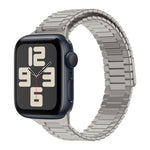 Magnetisches Uhrenarmband aus Bambus-Edelstahlmetall, für Apple Watch SE 2023 44mm, für Apple Watch SE 2023 40mm, für Apple Watch Ultra 2 49mm, für Apple Watch Series 9 45mm, für Apple Watch Series 9 41mm, für Apple Watch Ultra 49mm