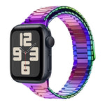 Magnetisches Uhrenarmband aus Bambus-Edelstahlmetall, für Apple Watch SE 2023 44mm, für Apple Watch SE 2023 40mm, für Apple Watch Ultra 2 49mm, für Apple Watch Series 9 45mm, für Apple Watch Series 9 41mm, für Apple Watch Ultra 49mm