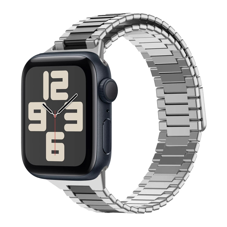 Magnetisches Uhrenarmband aus Bambus-Edelstahlmetall, für Apple Watch SE 2023 44mm, für Apple Watch SE 2023 40mm, für Apple Watch Ultra 2 49mm, für Apple Watch Series 9 45mm, für Apple Watch Series 9 41mm, für Apple Watch Ultra 49mm