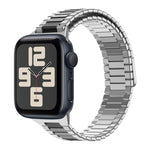 Magnetisches Uhrenarmband aus Bambus-Edelstahlmetall, für Apple Watch SE 2023 44mm, für Apple Watch SE 2023 40mm, für Apple Watch Ultra 2 49mm, für Apple Watch Series 9 45mm, für Apple Watch Series 9 41mm, für Apple Watch Ultra 49mm
