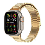 Magnetisches Uhrenarmband aus Bambus-Edelstahlmetall, für Apple Watch SE 2023 44mm, für Apple Watch SE 2023 40mm, für Apple Watch Ultra 2 49mm, für Apple Watch Series 9 45mm, für Apple Watch Series 9 41mm, für Apple Watch Ultra 49mm