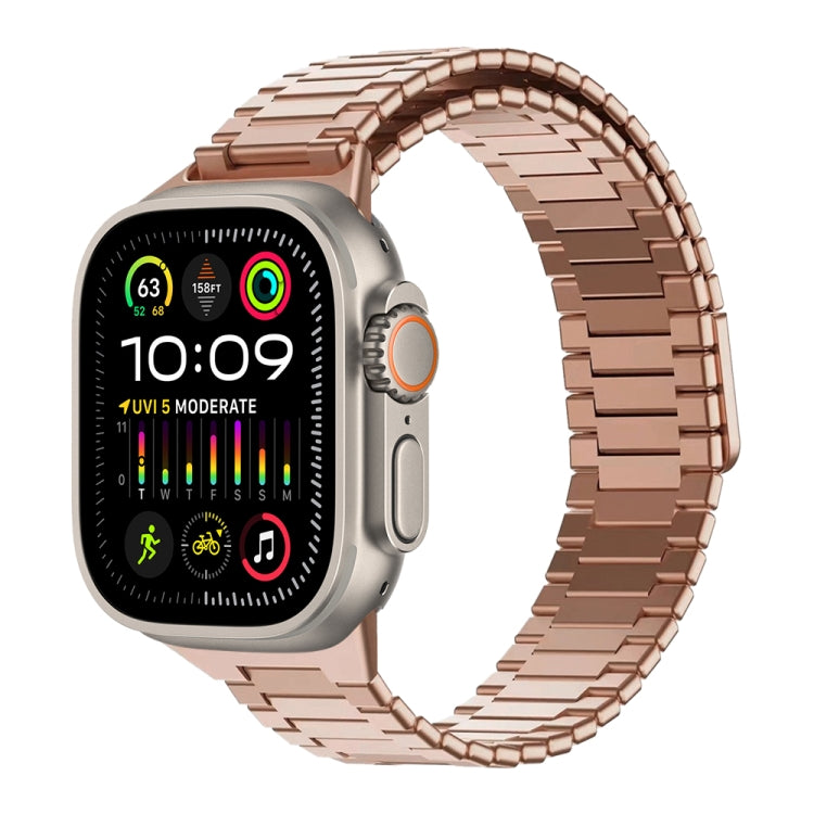 Magnetisches Uhrenarmband aus Bambus-Edelstahlmetall, für Apple Watch SE 2023 44mm, für Apple Watch SE 2023 40mm, für Apple Watch Ultra 2 49mm, für Apple Watch Series 9 45mm, für Apple Watch Series 9 41mm, für Apple Watch Ultra 49mm