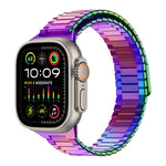 Magnetisches Uhrenarmband aus Bambus-Edelstahlmetall, für Apple Watch SE 2023 44mm, für Apple Watch SE 2023 40mm, für Apple Watch Ultra 2 49mm, für Apple Watch Series 9 45mm, für Apple Watch Series 9 41mm, für Apple Watch Ultra 49mm