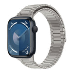 Magnetisches Uhrenarmband aus Bambus-Edelstahlmetall, für Apple Watch SE 2023 44mm, für Apple Watch SE 2023 40mm, für Apple Watch Ultra 2 49mm, für Apple Watch Series 9 45mm, für Apple Watch Series 9 41mm, für Apple Watch Ultra 49mm