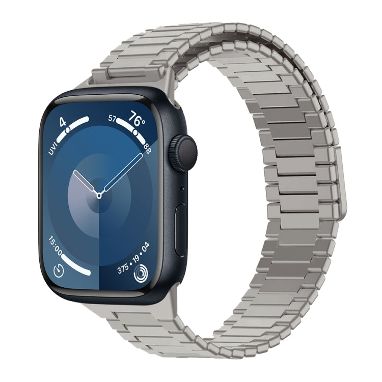 Magnetisches Uhrenarmband aus Bambus-Edelstahlmetall, für Apple Watch SE 2023 44mm, für Apple Watch SE 2023 40mm, für Apple Watch Ultra 2 49mm, für Apple Watch Series 9 45mm, für Apple Watch Series 9 41mm, für Apple Watch Ultra 49mm
