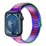 Magnetisches Uhrenarmband aus Bambus-Edelstahlmetall, für Apple Watch SE 2023 44mm, für Apple Watch SE 2023 40mm, für Apple Watch Ultra 2 49mm, für Apple Watch Series 9 45mm, für Apple Watch Series 9 41mm, für Apple Watch Ultra 49mm