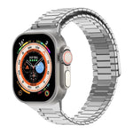 Magnetisches Uhrenarmband aus Bambus-Edelstahlmetall, für Apple Watch SE 2023 44mm, für Apple Watch SE 2023 40mm, für Apple Watch Ultra 2 49mm, für Apple Watch Series 9 45mm, für Apple Watch Series 9 41mm, für Apple Watch Ultra 49mm