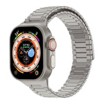 Magnetisches Uhrenarmband aus Bambus-Edelstahlmetall, für Apple Watch SE 2023 44mm, für Apple Watch SE 2023 40mm, für Apple Watch Ultra 2 49mm, für Apple Watch Series 9 45mm, für Apple Watch Series 9 41mm, für Apple Watch Ultra 49mm