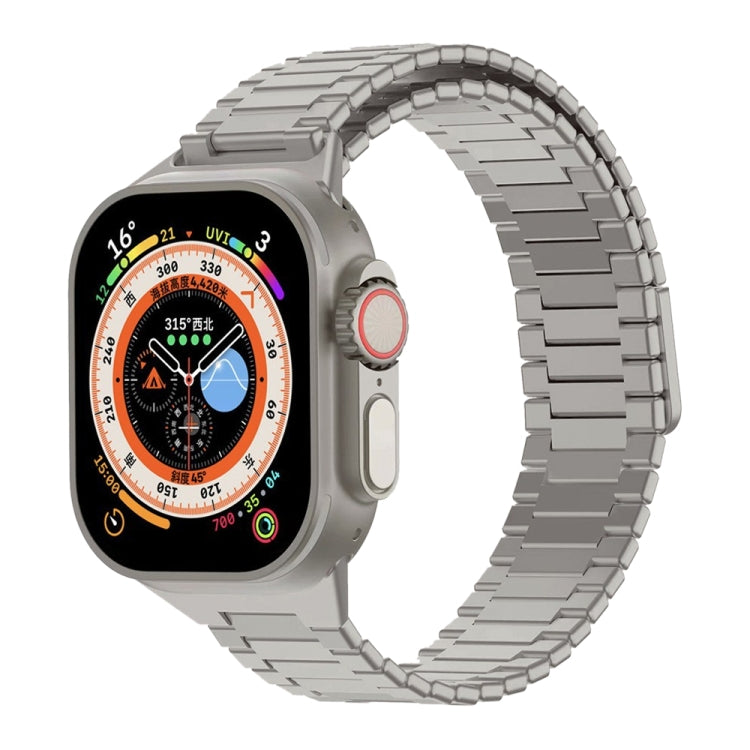 Magnetisches Uhrenarmband aus Bambus-Edelstahlmetall, für Apple Watch SE 2023 44mm, für Apple Watch SE 2023 40mm, für Apple Watch Ultra 2 49mm, für Apple Watch Series 9 45mm, für Apple Watch Series 9 41mm, für Apple Watch Ultra 49mm