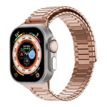 Magnetisches Uhrenarmband aus Bambus-Edelstahlmetall, für Apple Watch SE 2023 44mm, für Apple Watch SE 2023 40mm, für Apple Watch Ultra 2 49mm, für Apple Watch Series 9 45mm, für Apple Watch Series 9 41mm, für Apple Watch Ultra 49mm