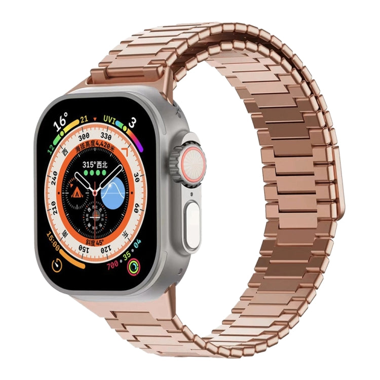 Magnetisches Uhrenarmband aus Bambus-Edelstahlmetall, für Apple Watch SE 2023 44mm, für Apple Watch SE 2023 40mm, für Apple Watch Ultra 2 49mm, für Apple Watch Series 9 45mm, für Apple Watch Series 9 41mm, für Apple Watch Ultra 49mm