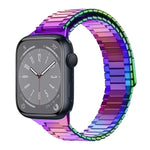 Armband aus Bambus und magnetischem Edelstahl, für Apple Watch Series 8 41mm, für Apple Watch Series 8 45mm, für Apple Watch SE 2022 40mm, für Apple Watch SE 2022 44mm, für Apple Watch Series 7 41mm, für Apple Watch Series 7 45mm