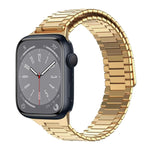 Armband aus Bambus und magnetischem Edelstahl, für Apple Watch Series 8 41mm, für Apple Watch Series 8 45mm, für Apple Watch SE 2022 40mm, für Apple Watch SE 2022 44mm, für Apple Watch Series 7 41mm, für Apple Watch Series 7 45mm