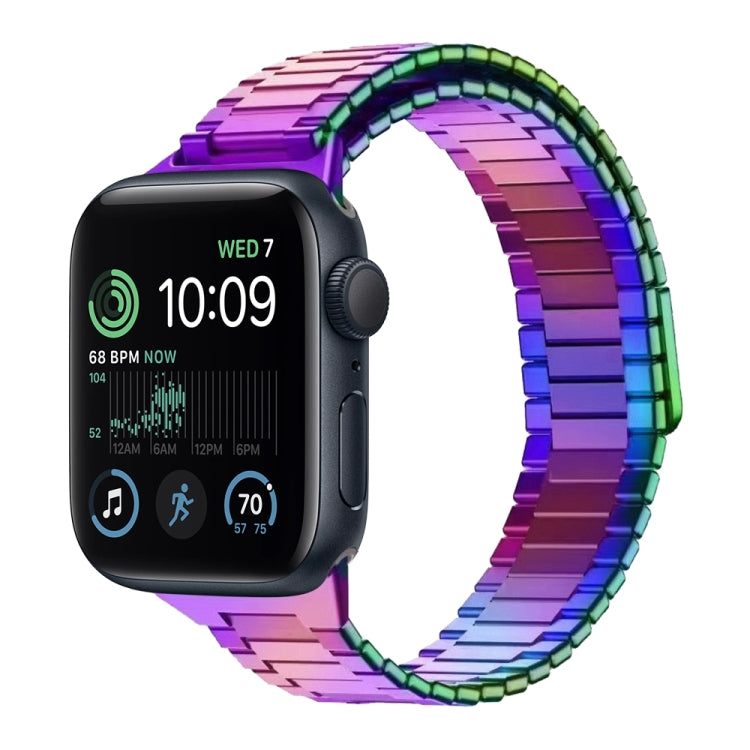 Armband aus Bambus und magnetischem Edelstahl, für Apple Watch Series 8 41mm, für Apple Watch Series 8 45mm, für Apple Watch SE 2022 40mm, für Apple Watch SE 2022 44mm, für Apple Watch Series 7 41mm, für Apple Watch Series 7 45mm