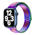 Armband aus Bambus und magnetischem Edelstahl, für Apple Watch Series 8 41mm, für Apple Watch Series 8 45mm, für Apple Watch SE 2022 40mm, für Apple Watch SE 2022 44mm, für Apple Watch Series 7 41mm, für Apple Watch Series 7 45mm