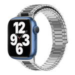 Armband aus Bambus und magnetischem Edelstahl, für Apple Watch Series 8 41mm, für Apple Watch Series 8 45mm, für Apple Watch SE 2022 40mm, für Apple Watch SE 2022 44mm, für Apple Watch Series 7 41mm, für Apple Watch Series 7 45mm