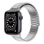 Magnetisches Uhrenarmband aus Bambus-Edelstahlmetall, für Apple Watch Series 6 40 mm, für Apple Watch Series 6 44 mm, für Apple Watch Series 5 44 mm, für Apple Watch Series 5 40 mm, für Apple Watch Series 4 44 mm, für Apple Watch Series 4 40 mm