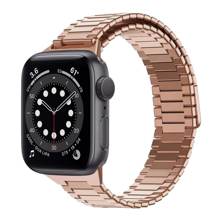 Magnetisches Uhrenarmband aus Bambus-Edelstahlmetall, für Apple Watch Series 6 40 mm, für Apple Watch Series 6 44 mm, für Apple Watch Series 5 44 mm, für Apple Watch Series 5 40 mm, für Apple Watch Series 4 44 mm, für Apple Watch Series 4 40 mm