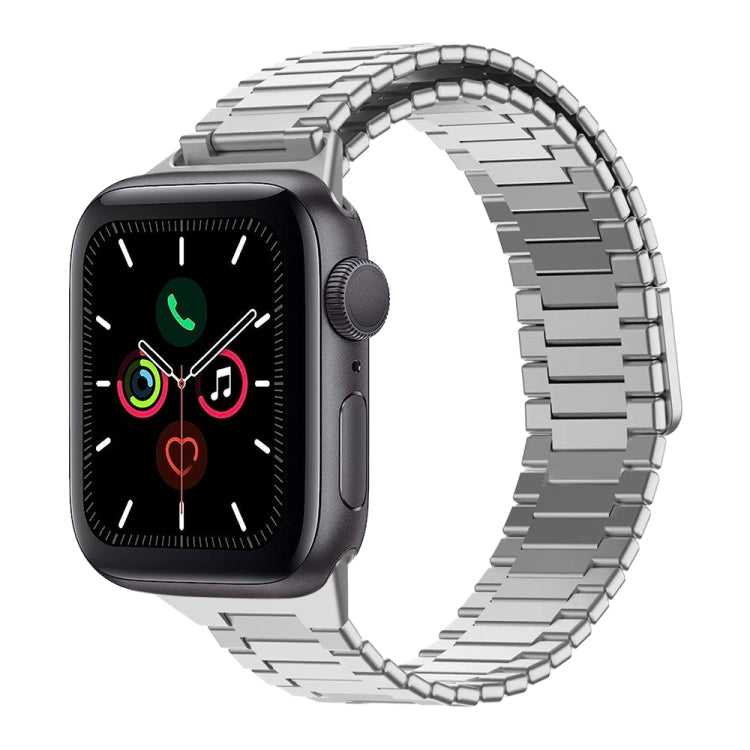 Magnetisches Uhrenarmband aus Bambus-Edelstahlmetall, für Apple Watch Series 6 40 mm, für Apple Watch Series 6 44 mm, für Apple Watch Series 5 44 mm, für Apple Watch Series 5 40 mm, für Apple Watch Series 4 44 mm, für Apple Watch Series 4 40 mm