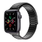 Magnetisches Uhrenarmband aus Bambus-Edelstahlmetall, für Apple Watch Series 6 40 mm, für Apple Watch Series 6 44 mm, für Apple Watch Series 5 44 mm, für Apple Watch Series 5 40 mm, für Apple Watch Series 4 44 mm, für Apple Watch Series 4 40 mm