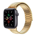 Magnetisches Uhrenarmband aus Bambus-Edelstahlmetall, für Apple Watch Series 6 40 mm, für Apple Watch Series 6 44 mm, für Apple Watch Series 5 44 mm, für Apple Watch Series 5 40 mm, für Apple Watch Series 4 44 mm, für Apple Watch Series 4 40 mm