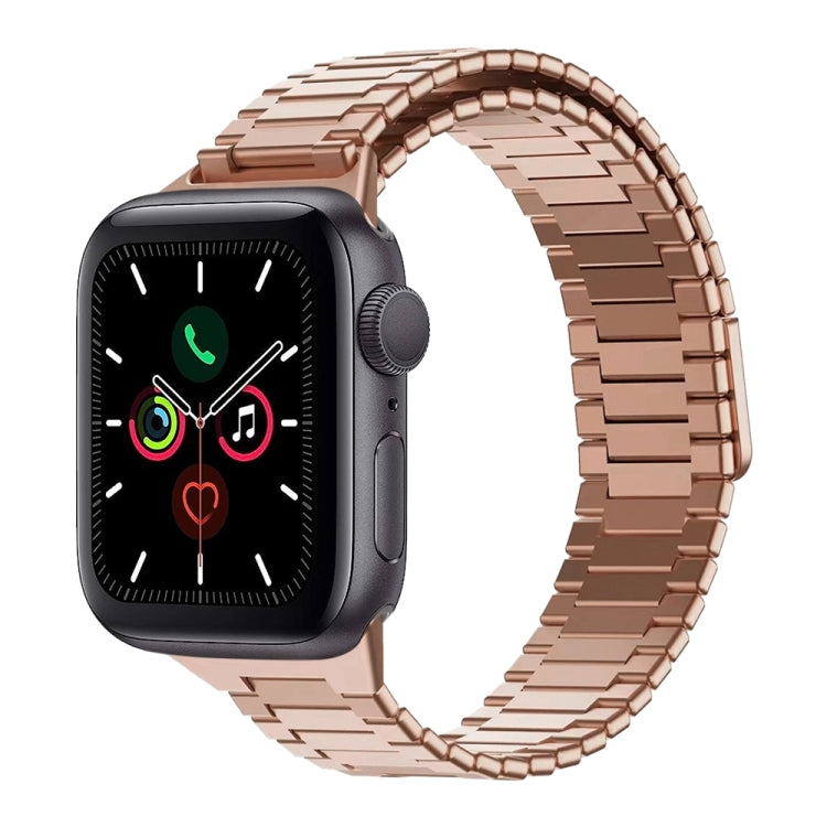 Magnetisches Uhrenarmband aus Bambus-Edelstahlmetall, für Apple Watch Series 6 40 mm, für Apple Watch Series 6 44 mm, für Apple Watch Series 5 44 mm, für Apple Watch Series 5 40 mm, für Apple Watch Series 4 44 mm, für Apple Watch Series 4 40 mm
