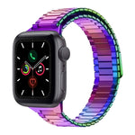 Magnetisches Uhrenarmband aus Bambus-Edelstahlmetall, für Apple Watch Series 6 40 mm, für Apple Watch Series 6 44 mm, für Apple Watch Series 5 44 mm, für Apple Watch Series 5 40 mm, für Apple Watch Series 4 44 mm, für Apple Watch Series 4 40 mm