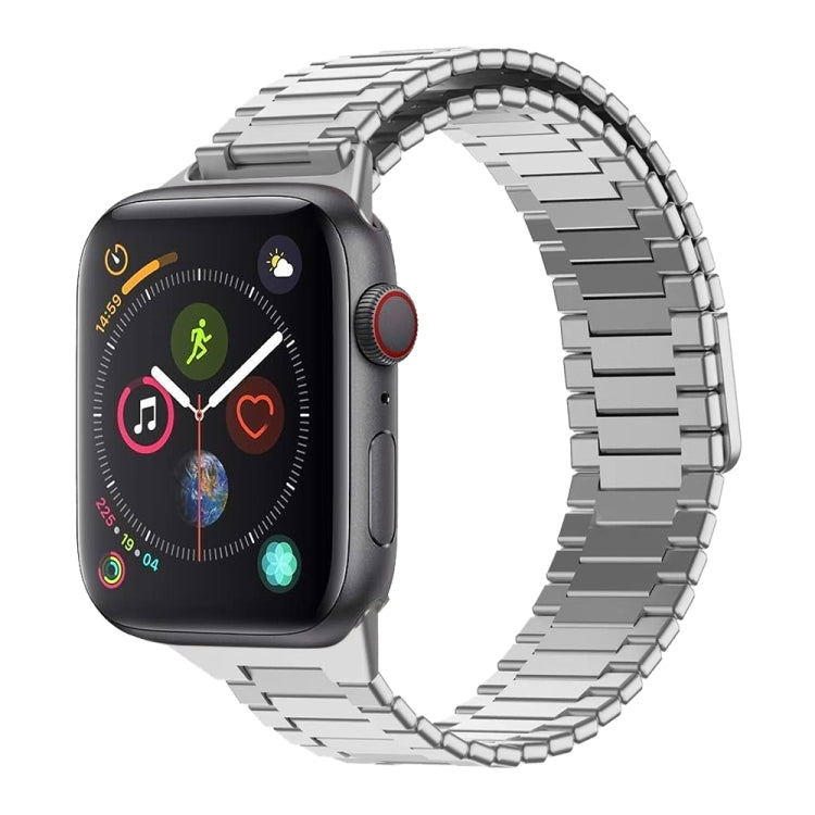 Magnetisches Uhrenarmband aus Bambus-Edelstahlmetall, für Apple Watch Series 6 40 mm, für Apple Watch Series 6 44 mm, für Apple Watch Series 5 44 mm, für Apple Watch Series 5 40 mm, für Apple Watch Series 4 44 mm, für Apple Watch Series 4 40 mm