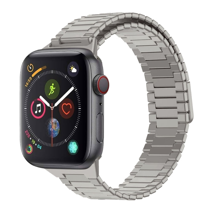 Magnetisches Uhrenarmband aus Bambus-Edelstahlmetall, für Apple Watch Series 6 40 mm, für Apple Watch Series 6 44 mm, für Apple Watch Series 5 44 mm, für Apple Watch Series 5 40 mm, für Apple Watch Series 4 44 mm, für Apple Watch Series 4 40 mm