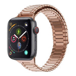 Magnetisches Uhrenarmband aus Bambus-Edelstahlmetall, für Apple Watch Series 6 40 mm, für Apple Watch Series 6 44 mm, für Apple Watch Series 5 44 mm, für Apple Watch Series 5 40 mm, für Apple Watch Series 4 44 mm, für Apple Watch Series 4 40 mm