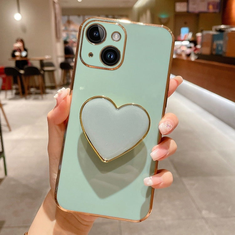 Handyhülle aus TPU mit galvanisiertem Liebesherzhalter, für iPhone 14 Pro Max, für iPhone SE 2022 / 2020 / 7 / 8, für iPhone 13 Pro Max, für iPhone 13 Pro, für iPhone 13, für iPhone 13 mini, für iPhone 12, für iPhone 12 Pro Max
