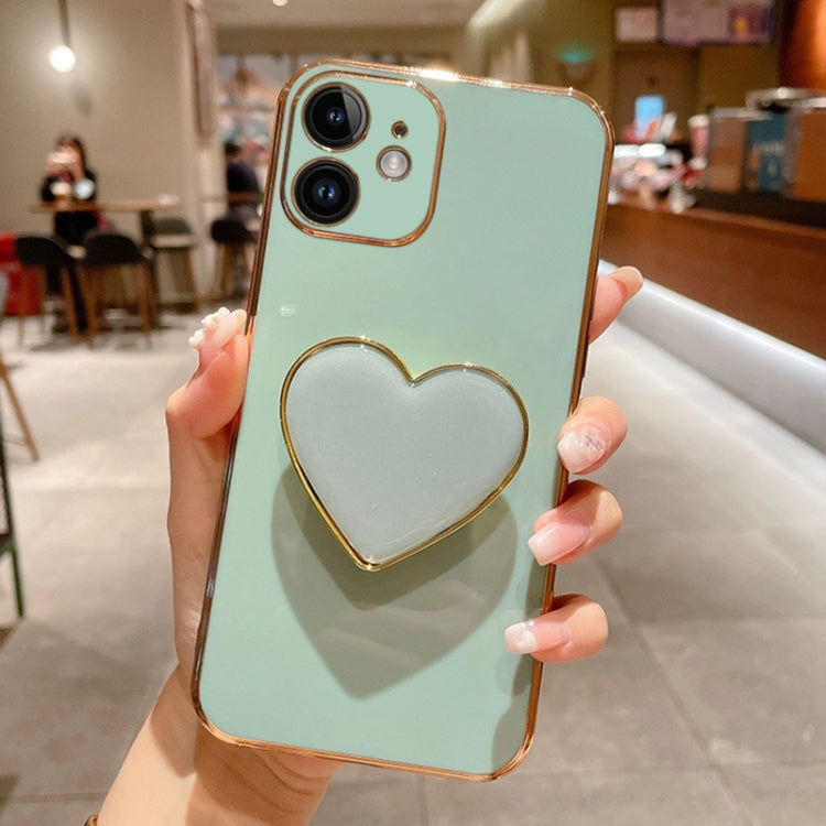 Handyhülle aus TPU mit galvanisiertem Liebesherzhalter, für iPhone 14 Pro Max, für iPhone SE 2022 / 2020 / 7 / 8, für iPhone 13 Pro Max, für iPhone 13 Pro, für iPhone 13, für iPhone 13 mini, für iPhone 12, für iPhone 12 Pro Max