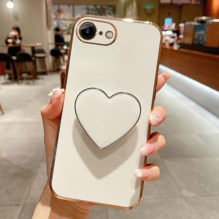 Handyhülle aus TPU mit galvanisiertem Liebesherzhalter, für iPhone 14 Pro Max, für iPhone SE 2022 / 2020 / 7 / 8, für iPhone 13 Pro Max, für iPhone 13 Pro, für iPhone 13, für iPhone 13 mini, für iPhone 12, für iPhone 12 Pro Max